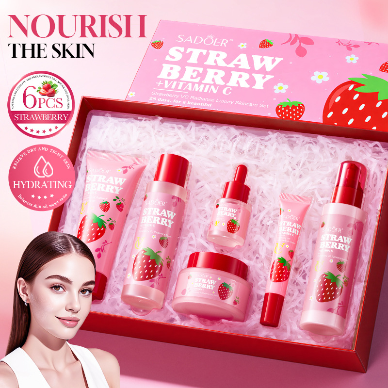 Luxury Skincare Gifts - Strawberry VC Brightening Luxury Care Set