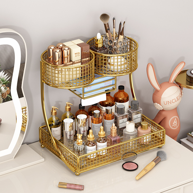 Luxury Skincare Gifts - Kotak organizer kosmetik mewah untuk meja