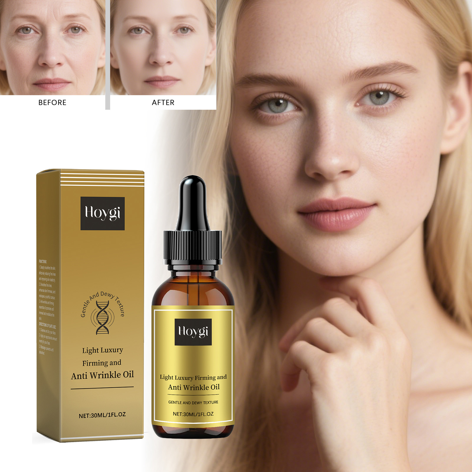 Luxury Skincare & Spa - Minyak Perawatan Wajah Pengencang, Anti Kerut,